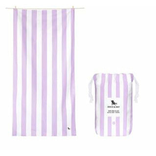 Quick Dry Towel - Stripes Collection Lombok Lilac