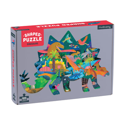 Shaped Scene Puzzle - 300 pc Dinosaur
