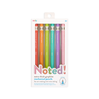 Noted! Graphite Mechanical Pencils - set of 6 