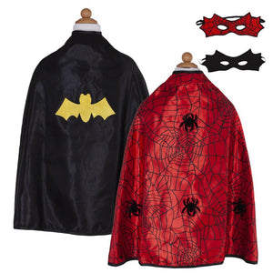 Reversible Spider and Bat Cape & Mask