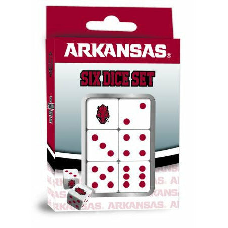 Arkansas Razorbacks Dice Set