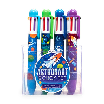 6 Click Multi Color Pens Astronaut