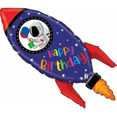 Mylar Balloon Birthday Rocket