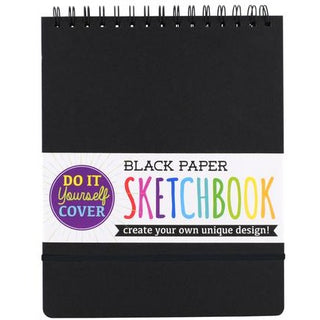 DIY Black Paper Sketchbook 