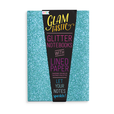 Glamtastic Glitter Notebooks: Set of 3 Blue