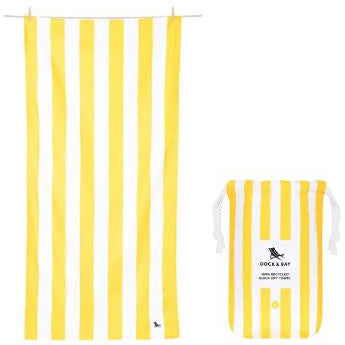 Quick Dry Towel - Stripes Collection Boracay Yellow