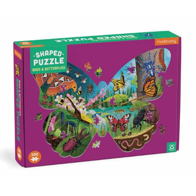 Shaped Scene Puzzle - 300 pc Bugs & Butterflies