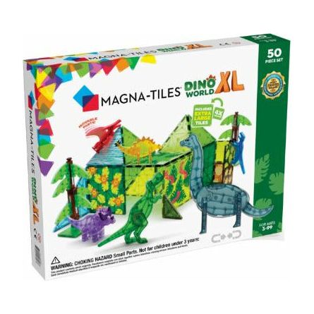 Magna-Tiles Dino World DX 50-piece