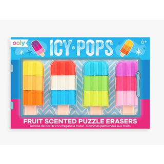 Icy Pops Scented Puzzle Erasers 