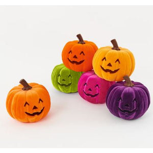 Flocked Jack O Lantern