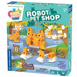 Kids First Robot Pet Shop - Owls, French Bulldogs, Sloths & More 