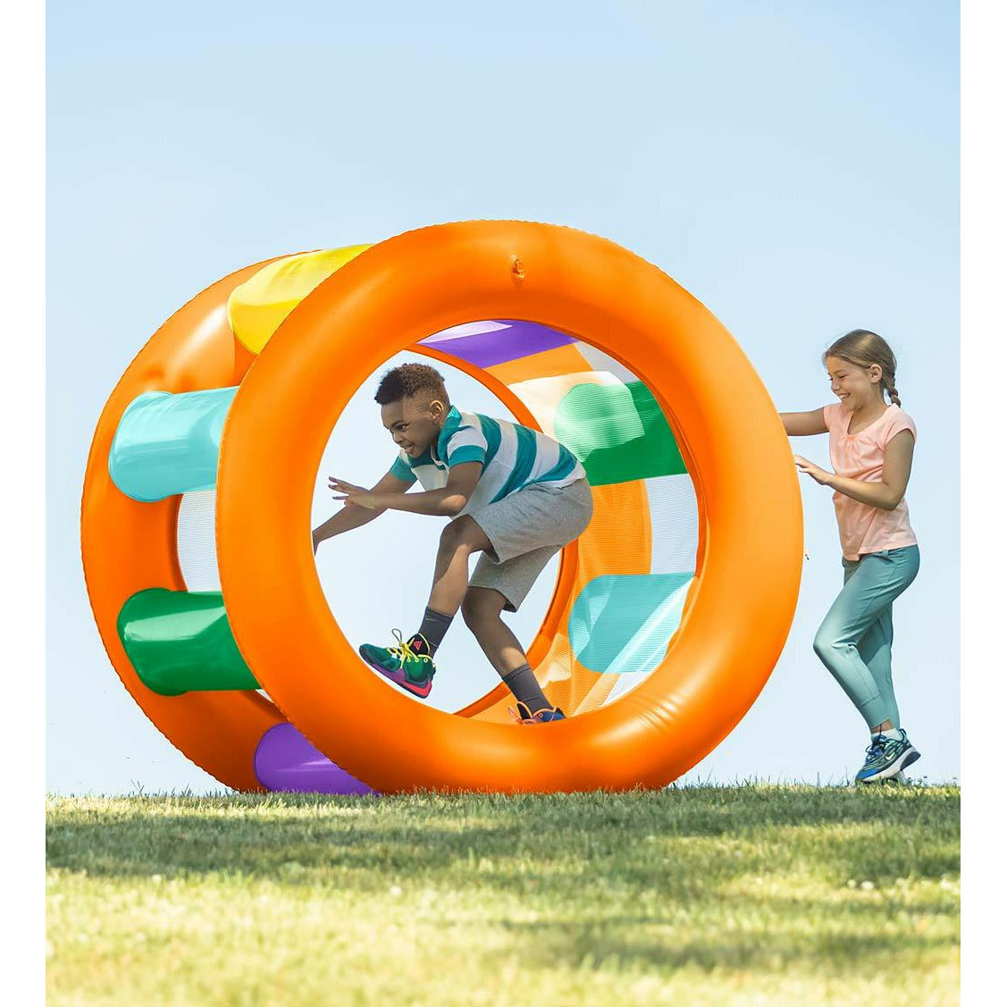 Giant Inflatable Rainbow Land Roller