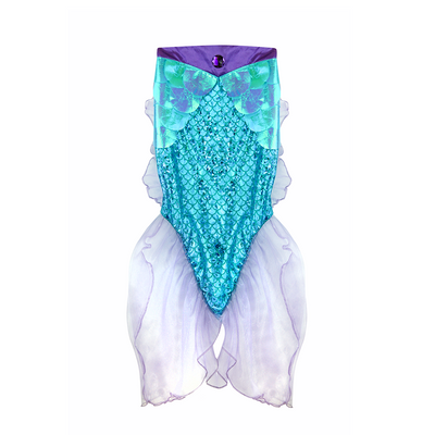 Mermaid Glimmer Skirt w/ Tiara Lilac/Blue