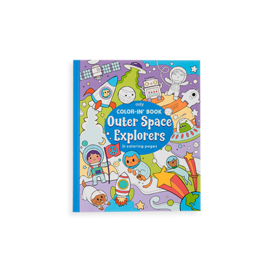 Color-In' Books Outer Space Explorers