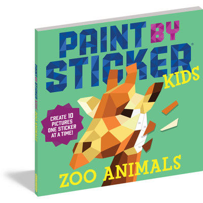 Paint By Sticker Kids Zoo Animals