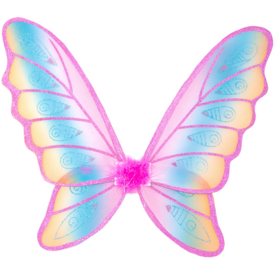 Glitter Rainbow Wings Multi / Fushia