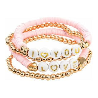 Pink Love Bracelets 