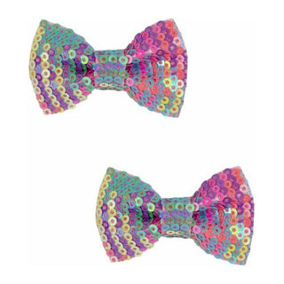 Rainbow Sequins Bows