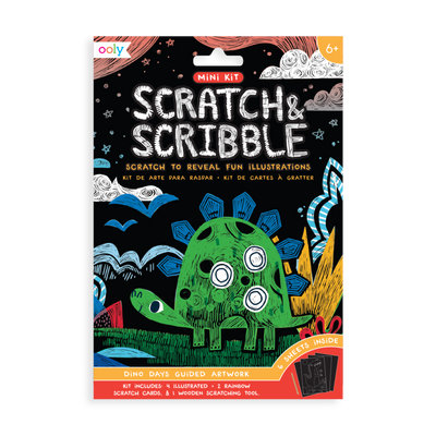 Mini Scratch & Scribble Art Kits Dino Days