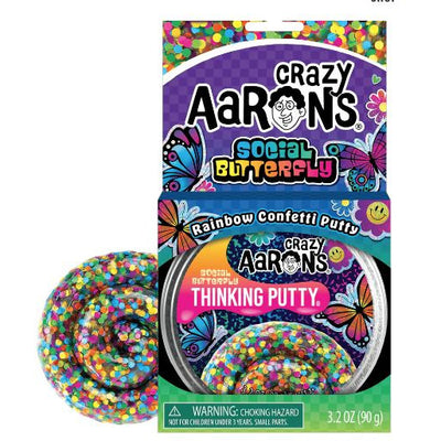 Crazy Aaron's Trendsetters Thinking Putty Social Butterfly