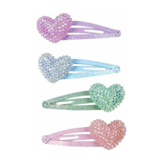 Sparkle Heart Bobble Hair Clip