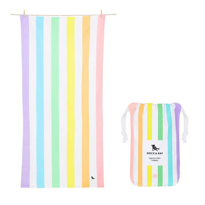 Quick Dry Towel - Stripes Collection Unicorn Waves