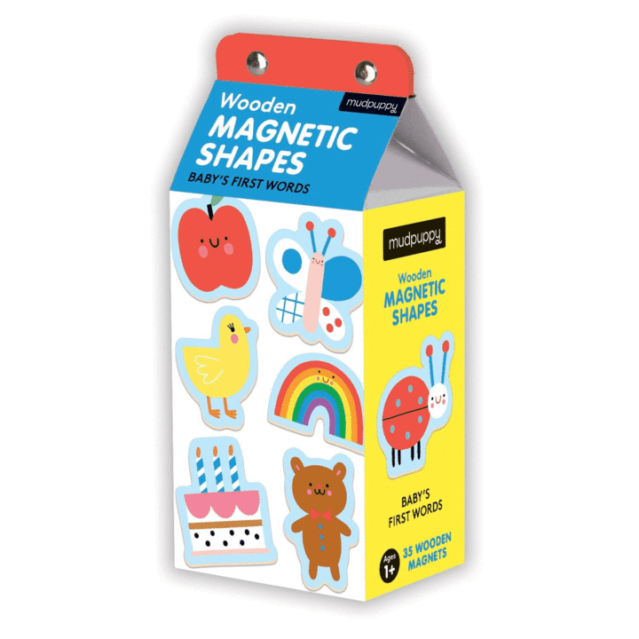 Wooden Magnetic Shapes Baby's First Words